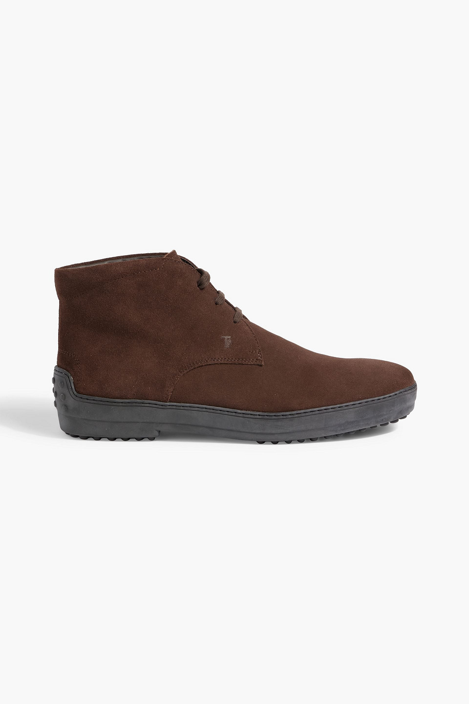 Tod's Suede Boots In Chocolate