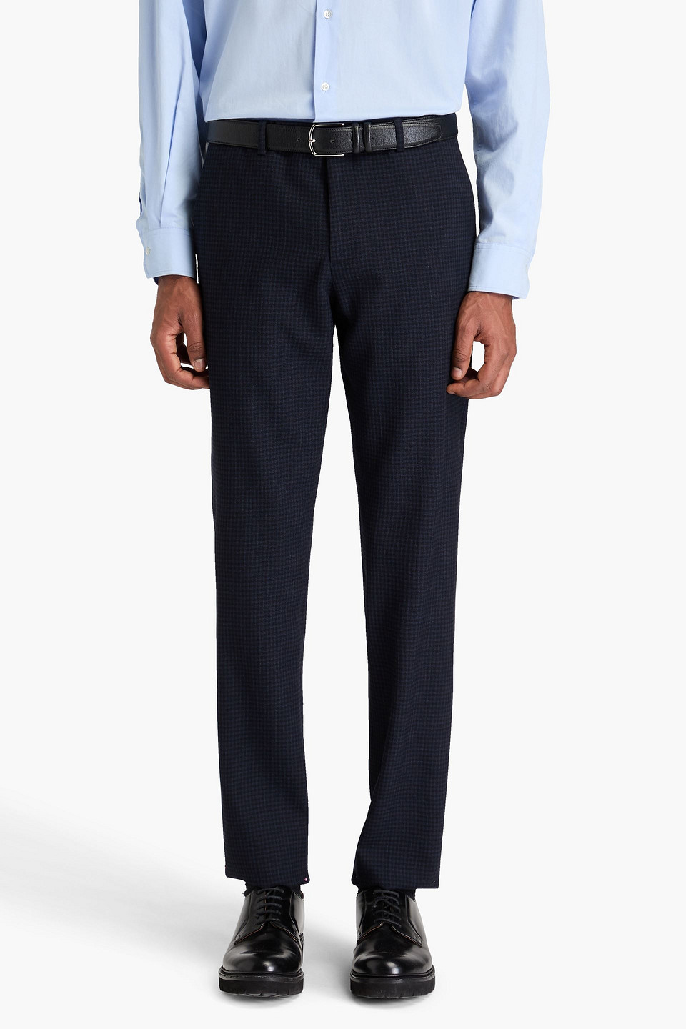 Shop Paul Smith Checked Wool-blend Suit In Navy