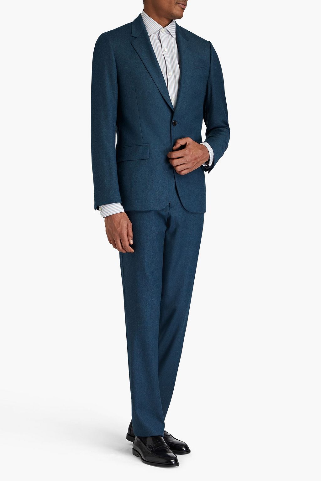 PAUL SMITH Wool and cashmere-blend flannel suit