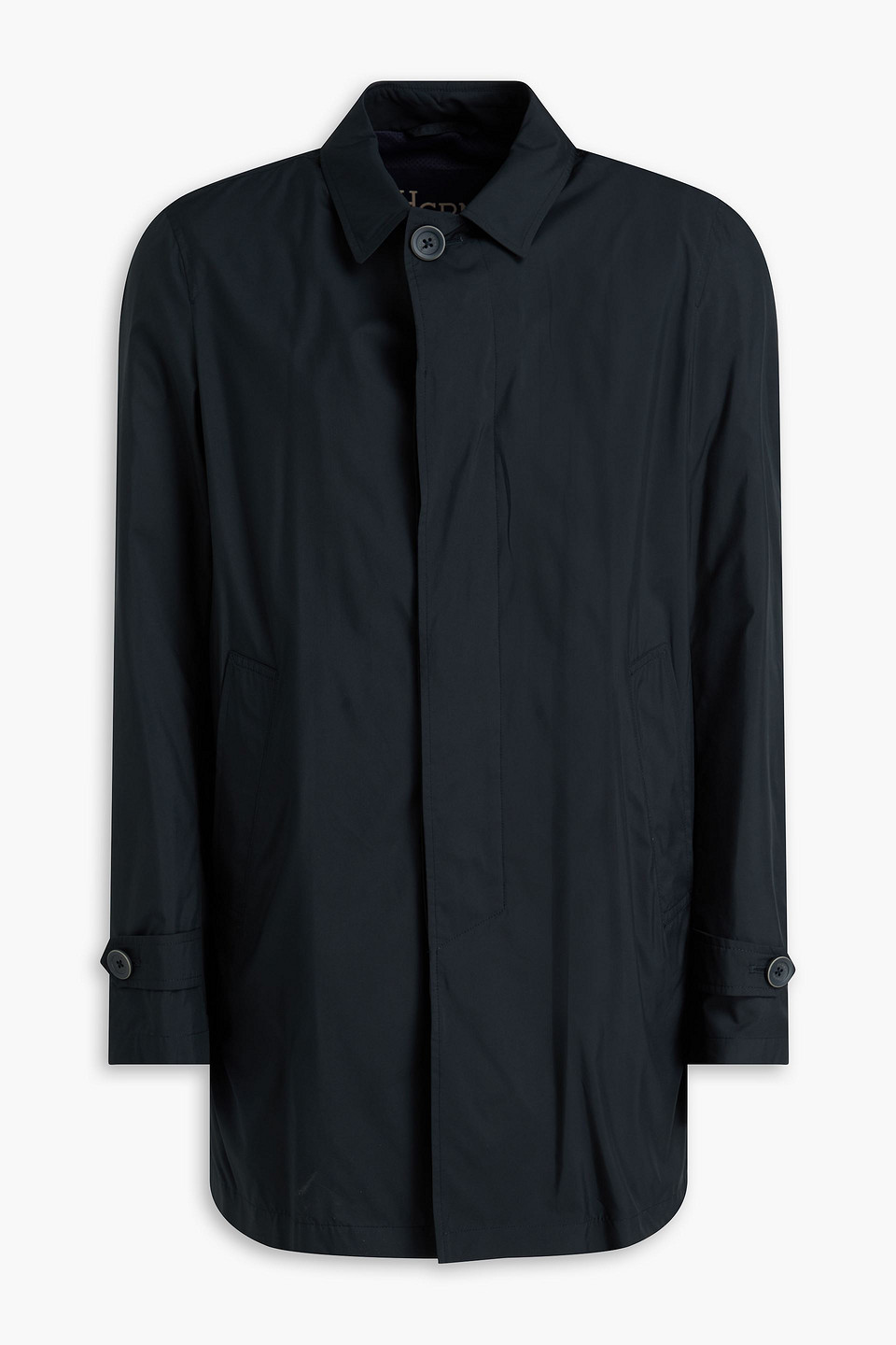 Herno Shell Coat In Blue