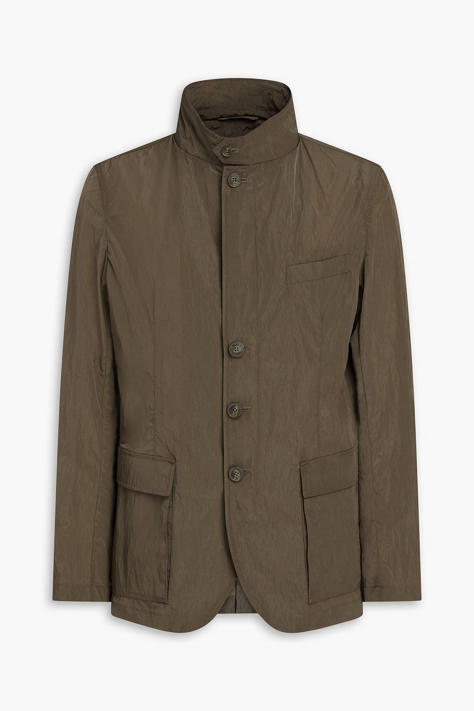 Herno - Crinkled taffeta jacket - Green - IT 50