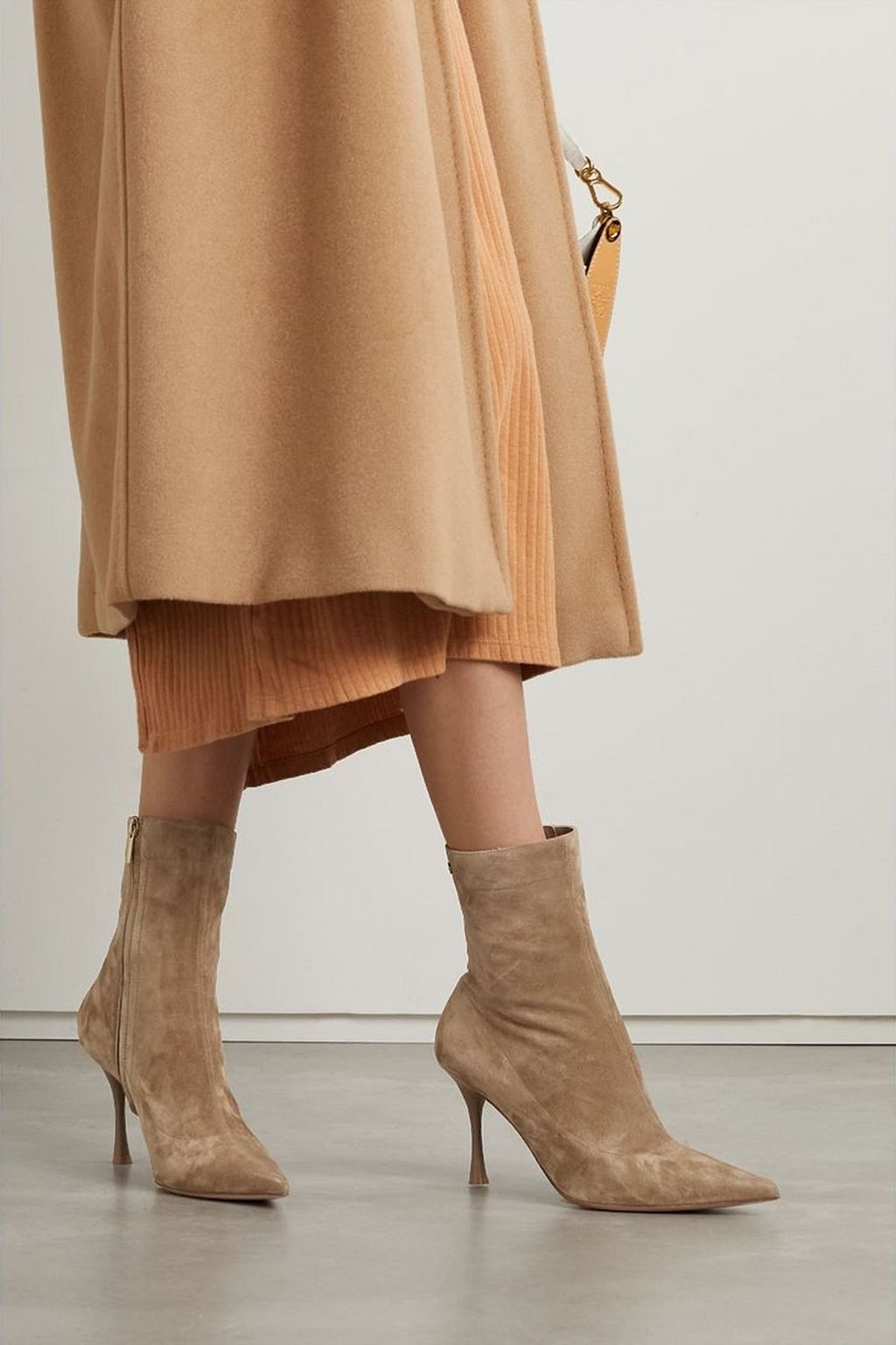 GIANVITO ROSSI 85 suede ankle boots