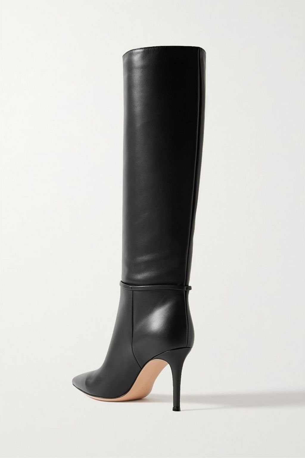 GIANVITO ROSSI Glove 85 レザー ニーハイブーツ
