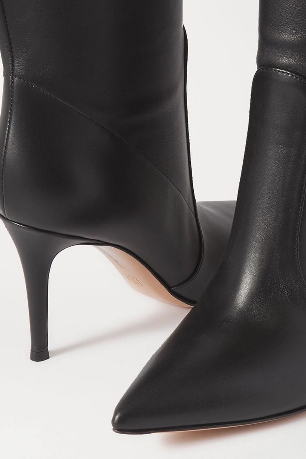 GIANVITO ROSSI 85 レザー ニーハイブーツ