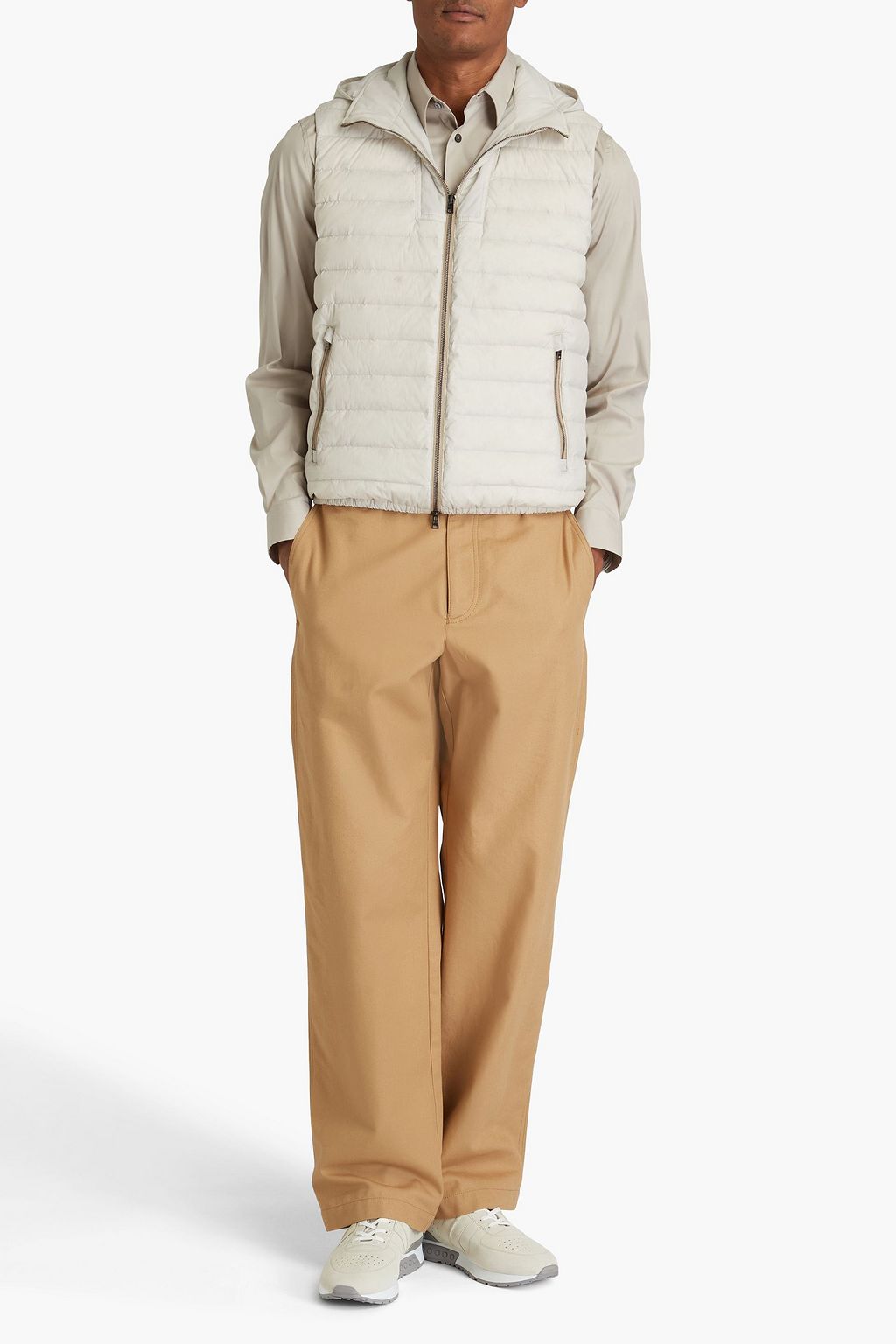 HERNO Quilted shell hooded down vest