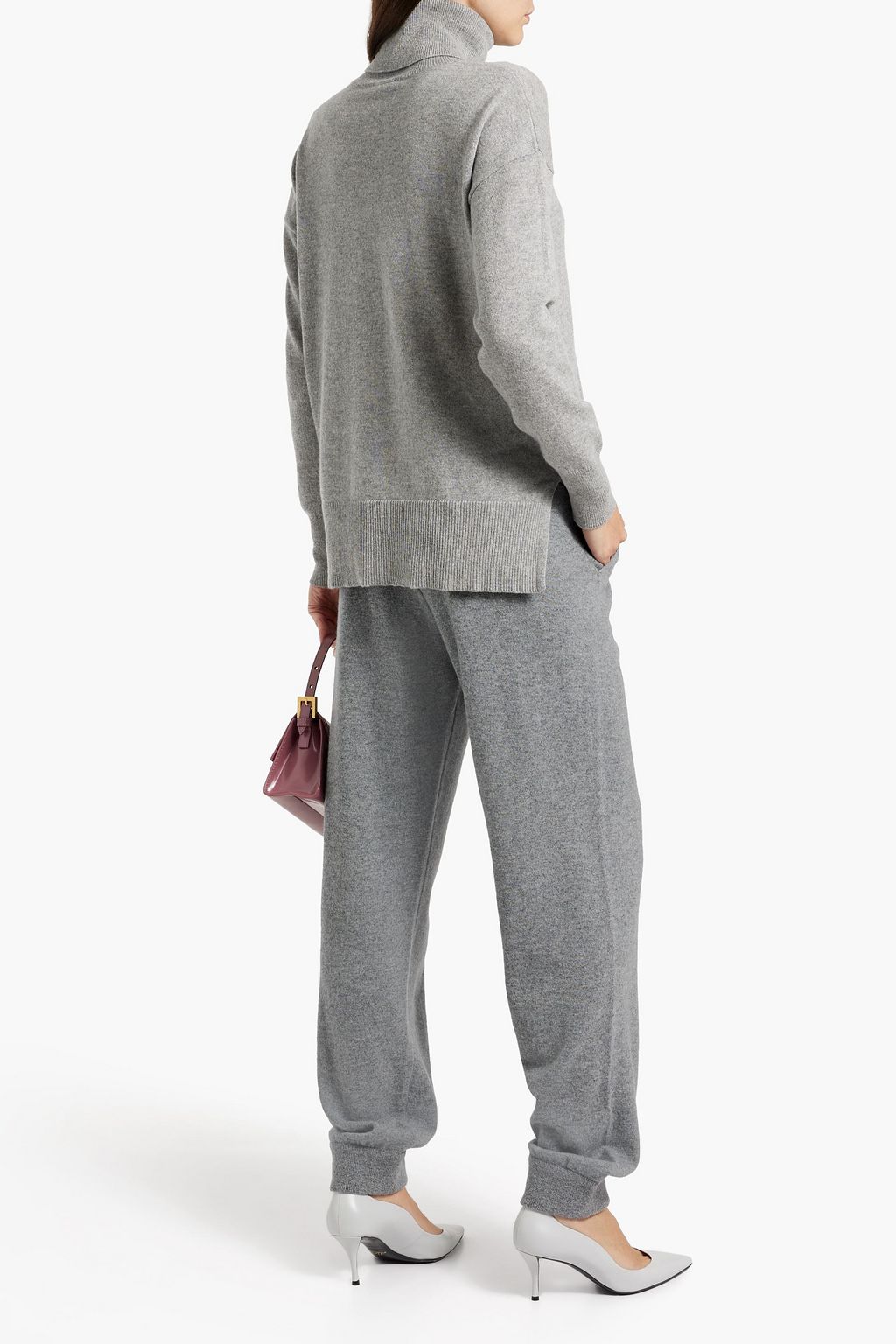 VALENTINO GARAVANI Embroidered cashmere track pants