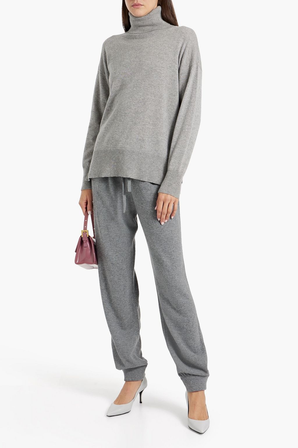 VALENTINO GARAVANI Embroidered cashmere track pants