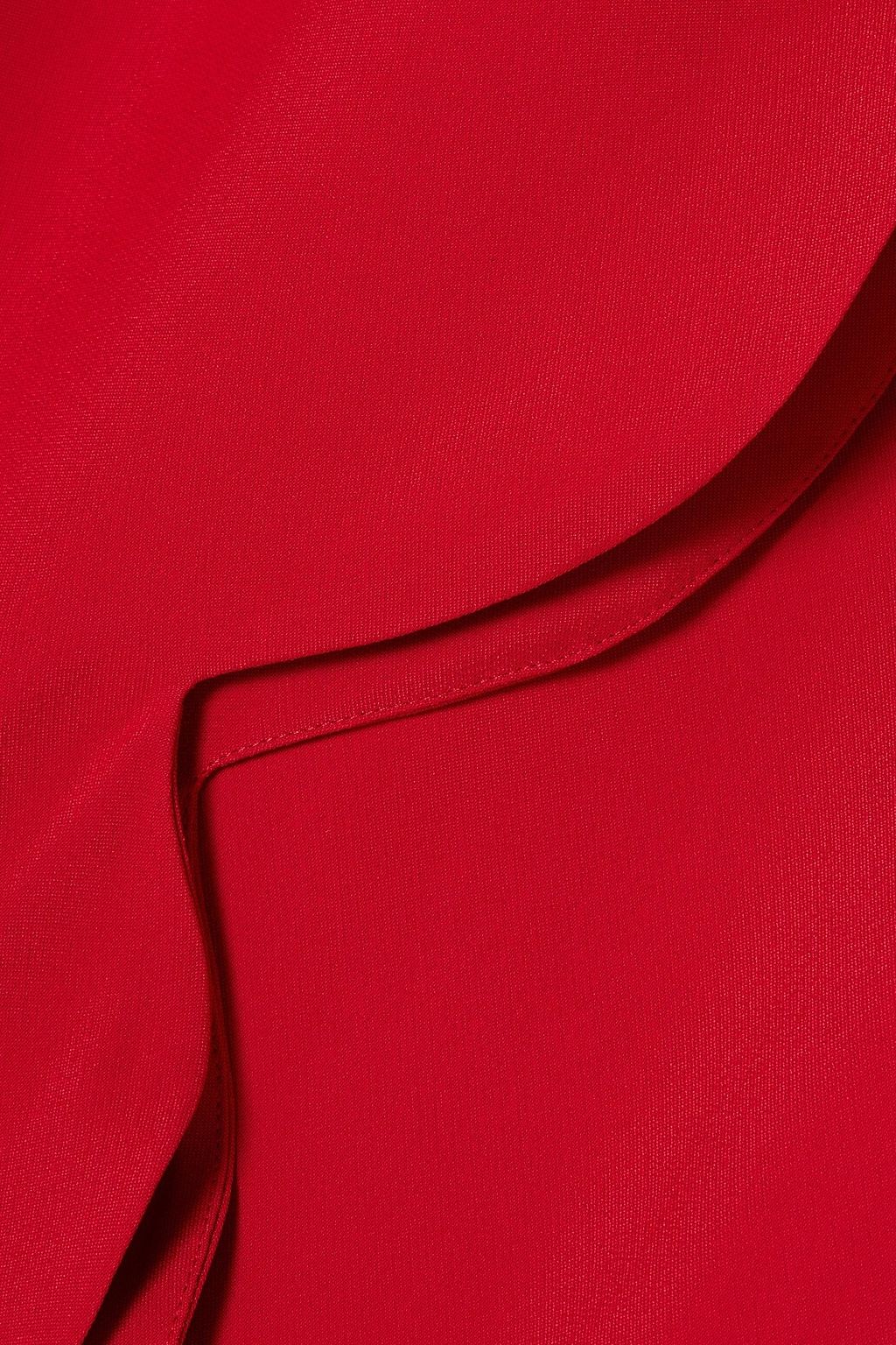 VALENTINO GARAVANI Scalloped crepe dress