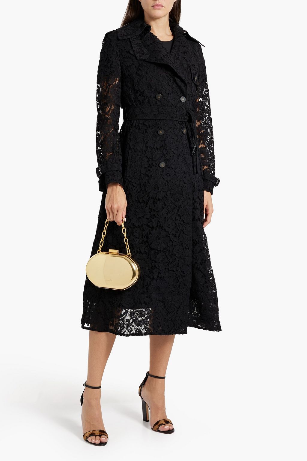 VALENTINO GARAVANI Corded lace trench coat