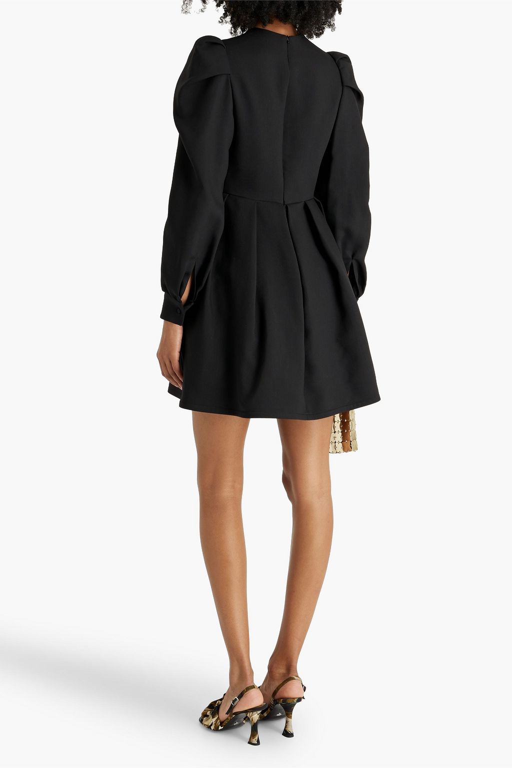 VALENTINO GARAVANI Wool and silk-blend crepe mini dress