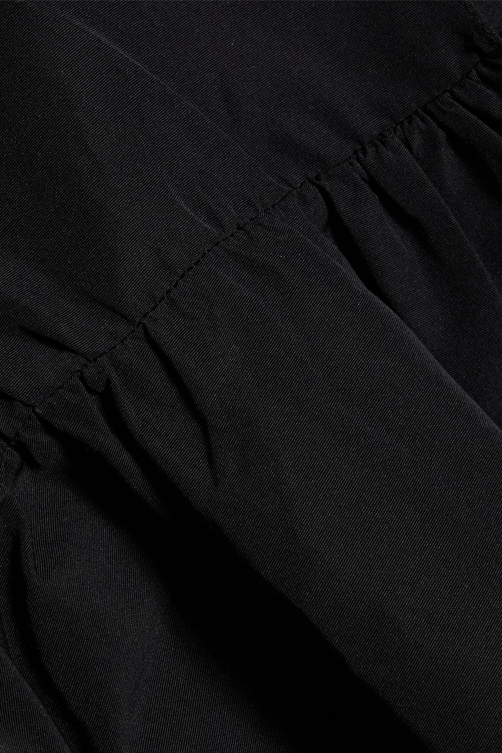VALENTINO GARAVANI Belted cotton-blend taffeta mini wrap dress