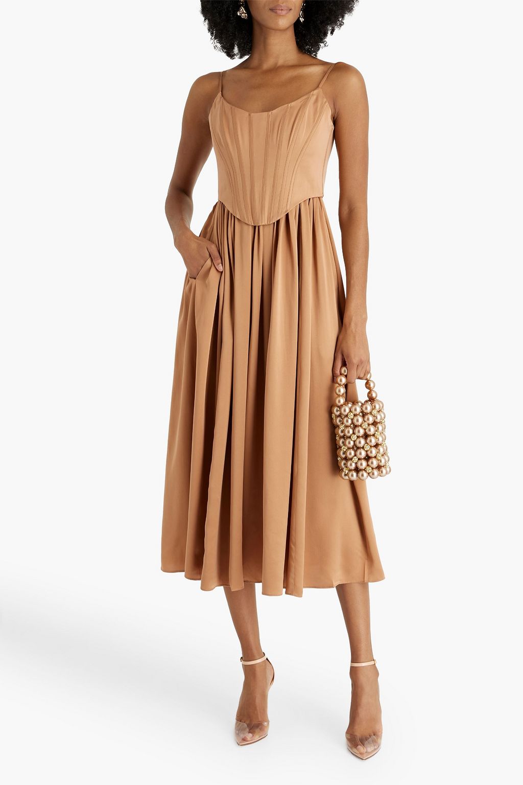 ZIMMERMANN Washed-silk midi dress