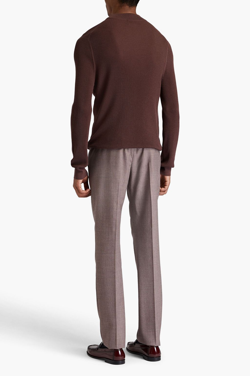 PAUL SMITH Ribbed merino wool-blend sweater