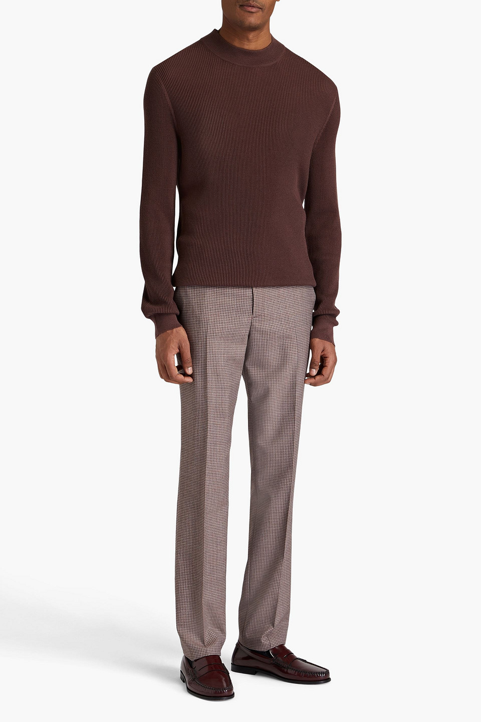 PAUL SMITH RIBBED MERINO WOOL-BLEND SWEATER