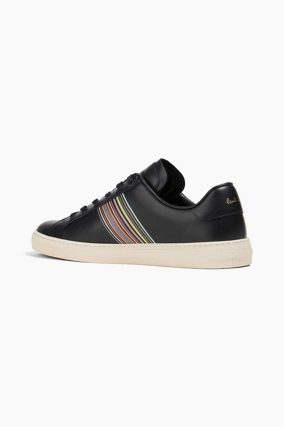 PAUL SMITH STRIPED LEATHER SNEAKERS