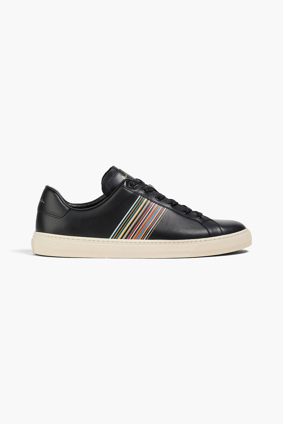 PAUL SMITH STRIPED LEATHER SNEAKERS