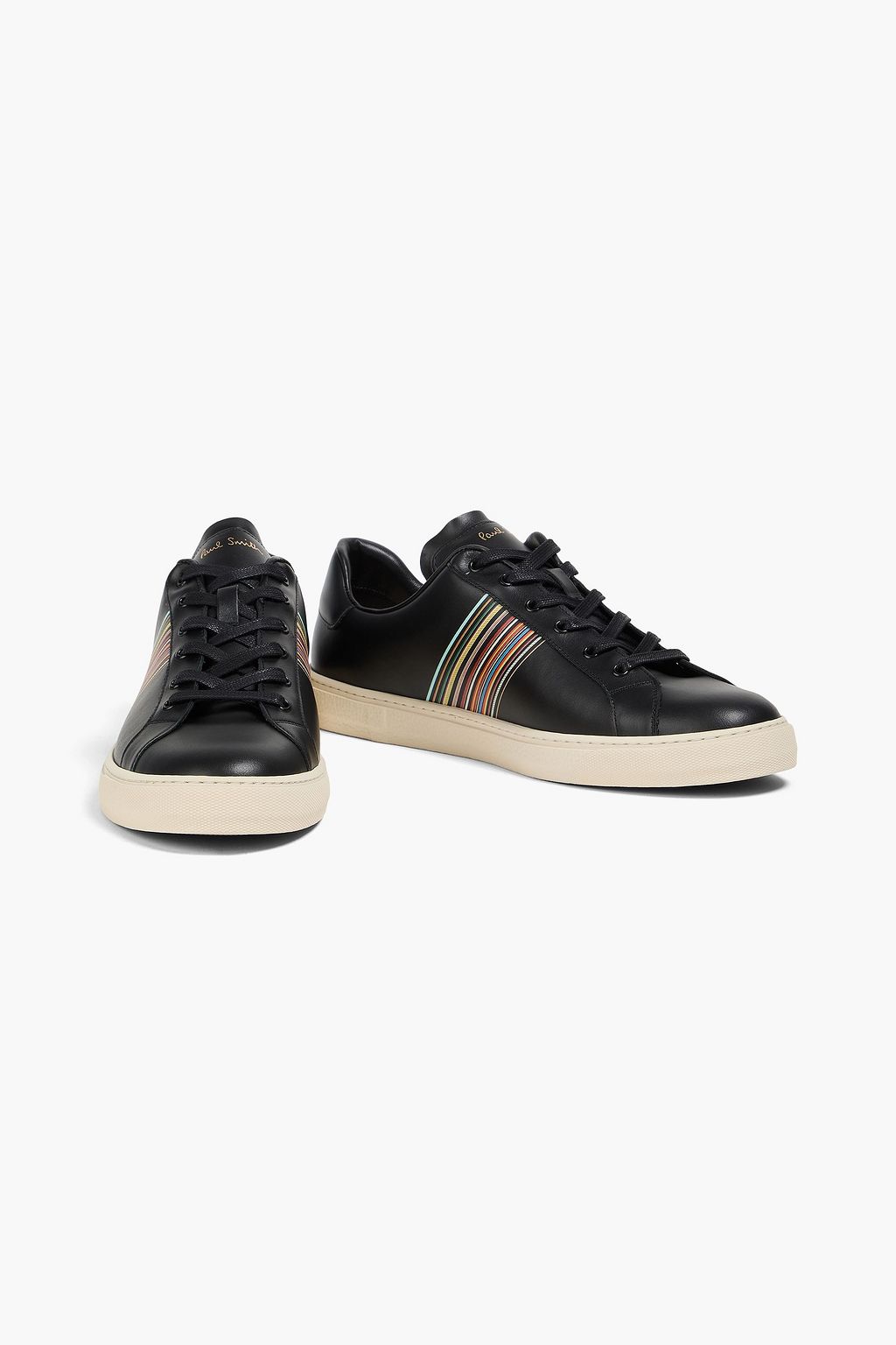PAUL SMITH Striped leather sneakers