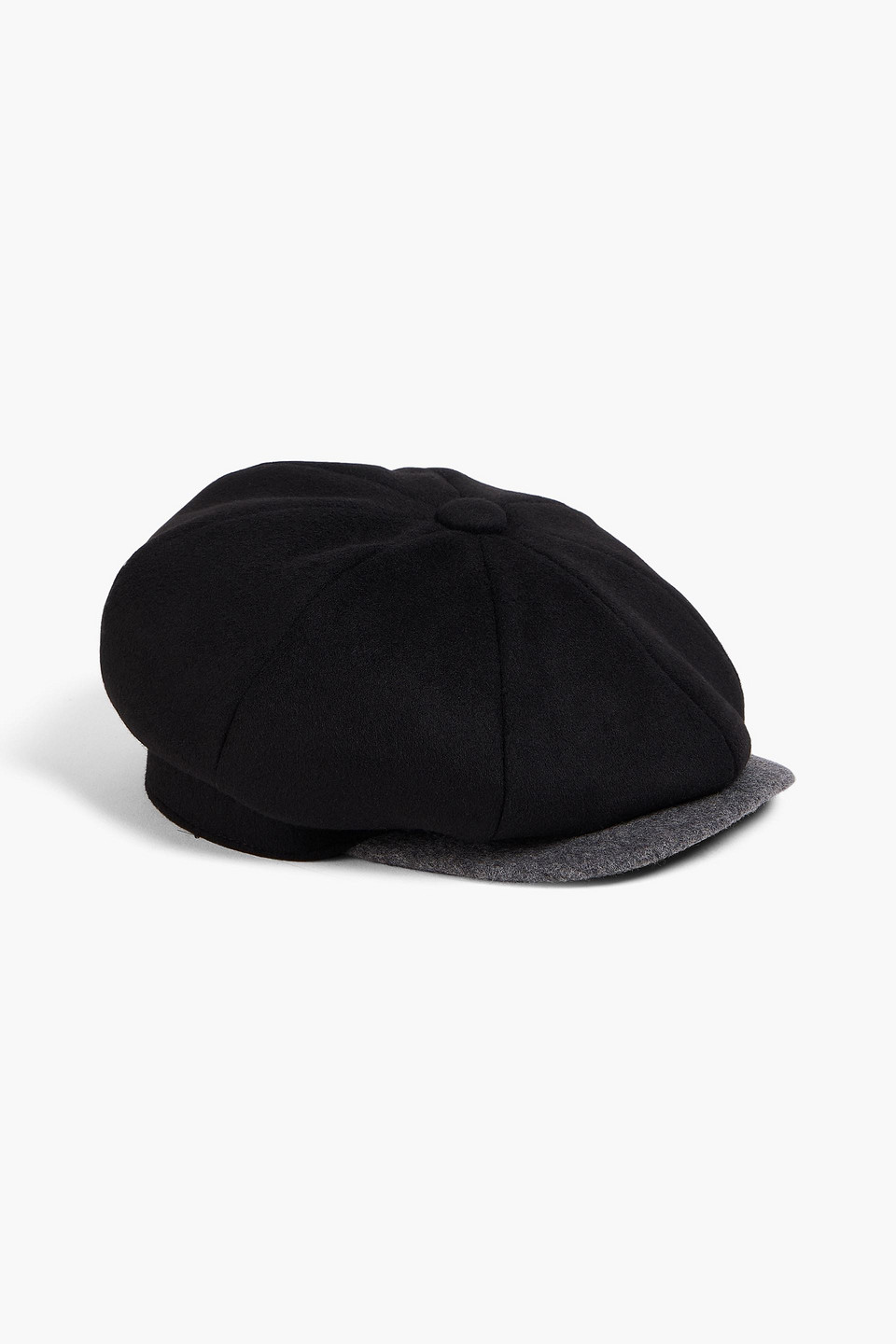 Paul Smith Wool Flat Cap In Black
