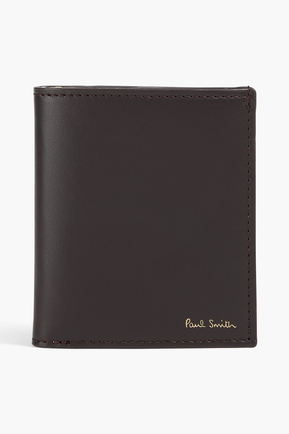 Paul Smith Leather Wallet In Dark Brown