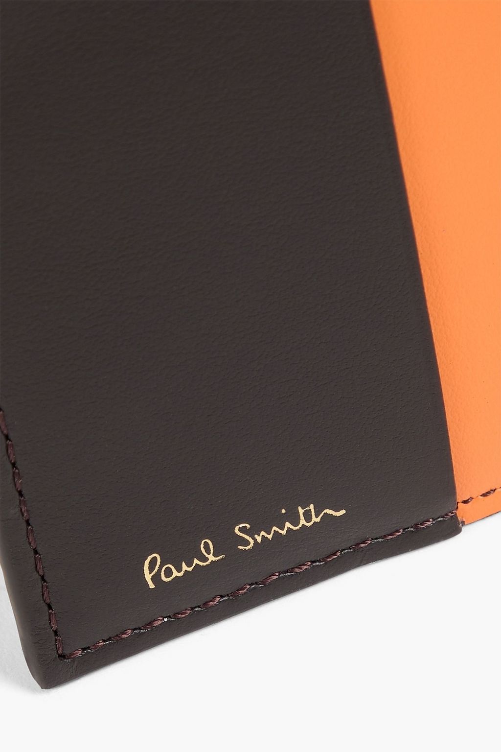 PAUL SMITH Color-block leather cardholder
