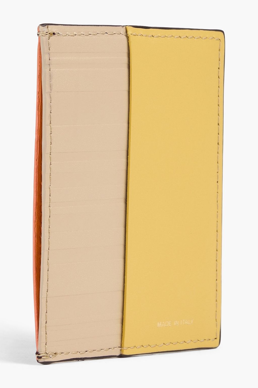 PAUL SMITH Color-block leather cardholder