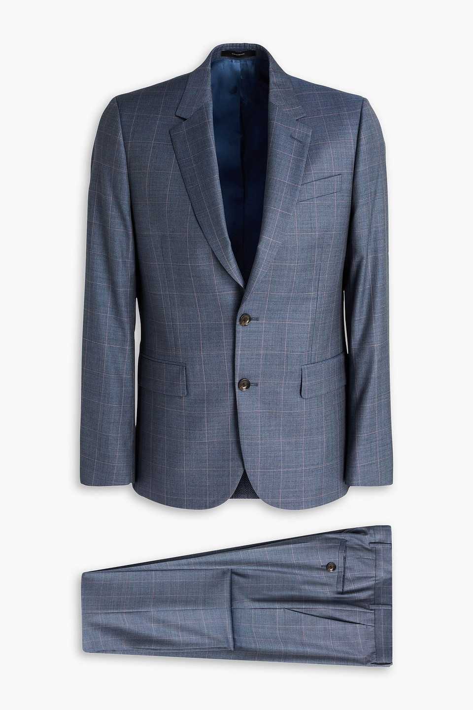 Checked wool suit