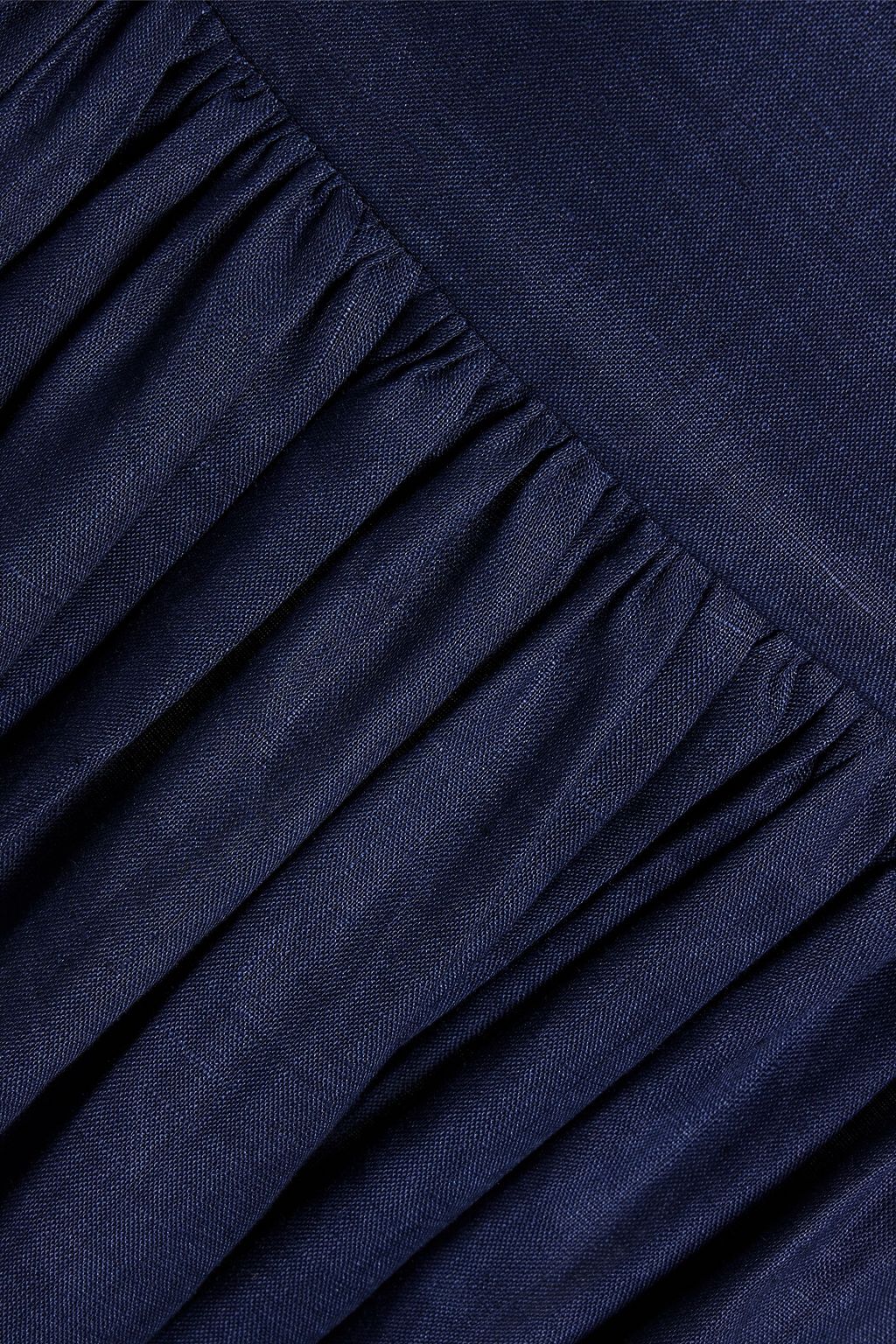ZIMMERMANN Gathered linen midi skirt