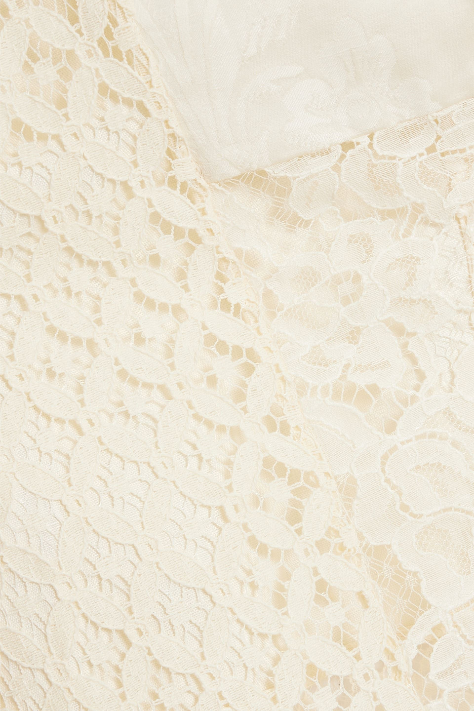 Zimmermann Hemd Aus Einer Baumwoll-leinenmischung In Patchwork-optik In Creme