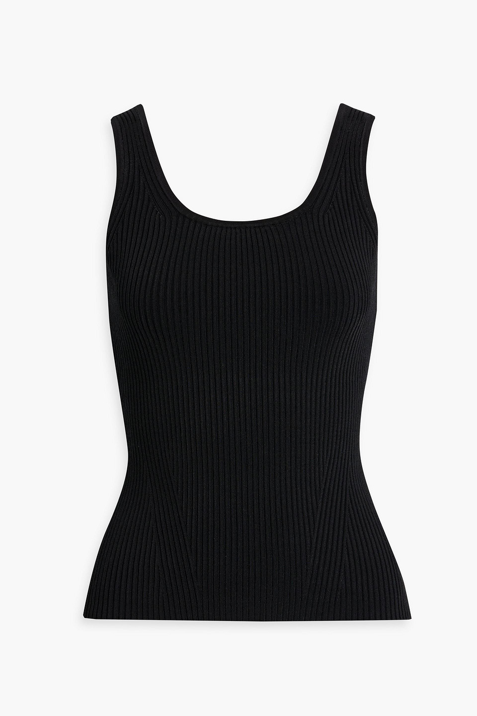 Zimmermann Ribbed-knit Tank In Black