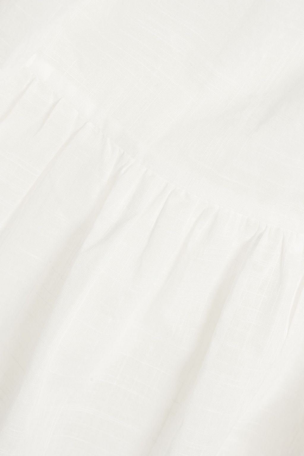 ZIMMERMANN Tiered cotton-gauze mini wrap dress