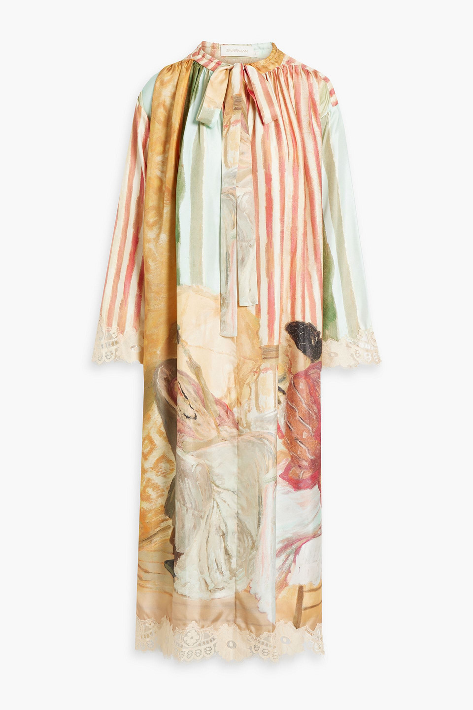 Zimmermann Luminosity Midi Dress In Brick