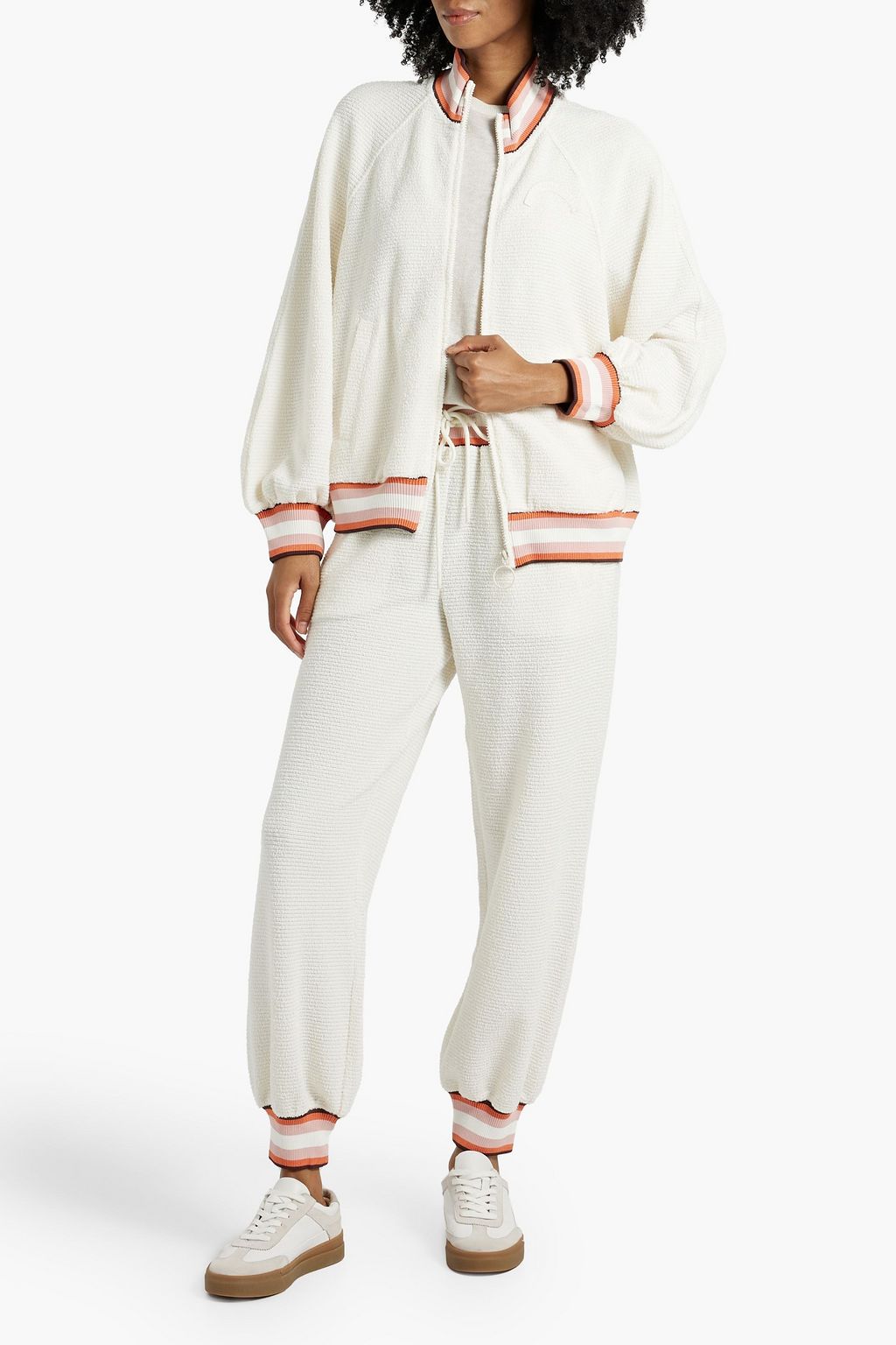 ZIMMERMANN Chenille zip-up sweatshirt