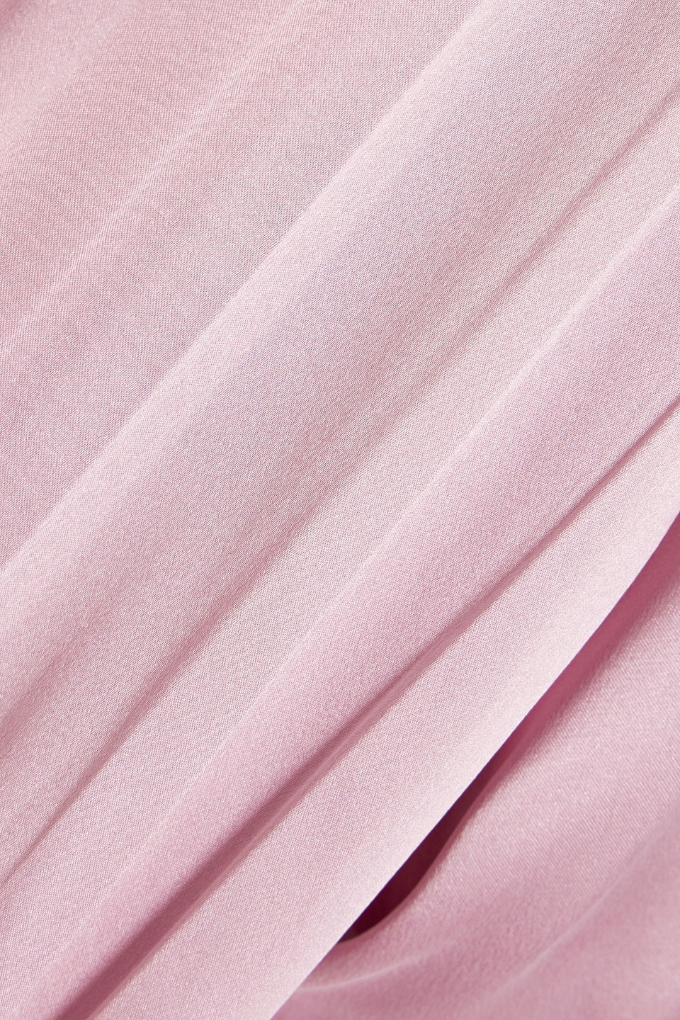 Zimmermann Silk-satin Wrap Blouse In Baby Pink