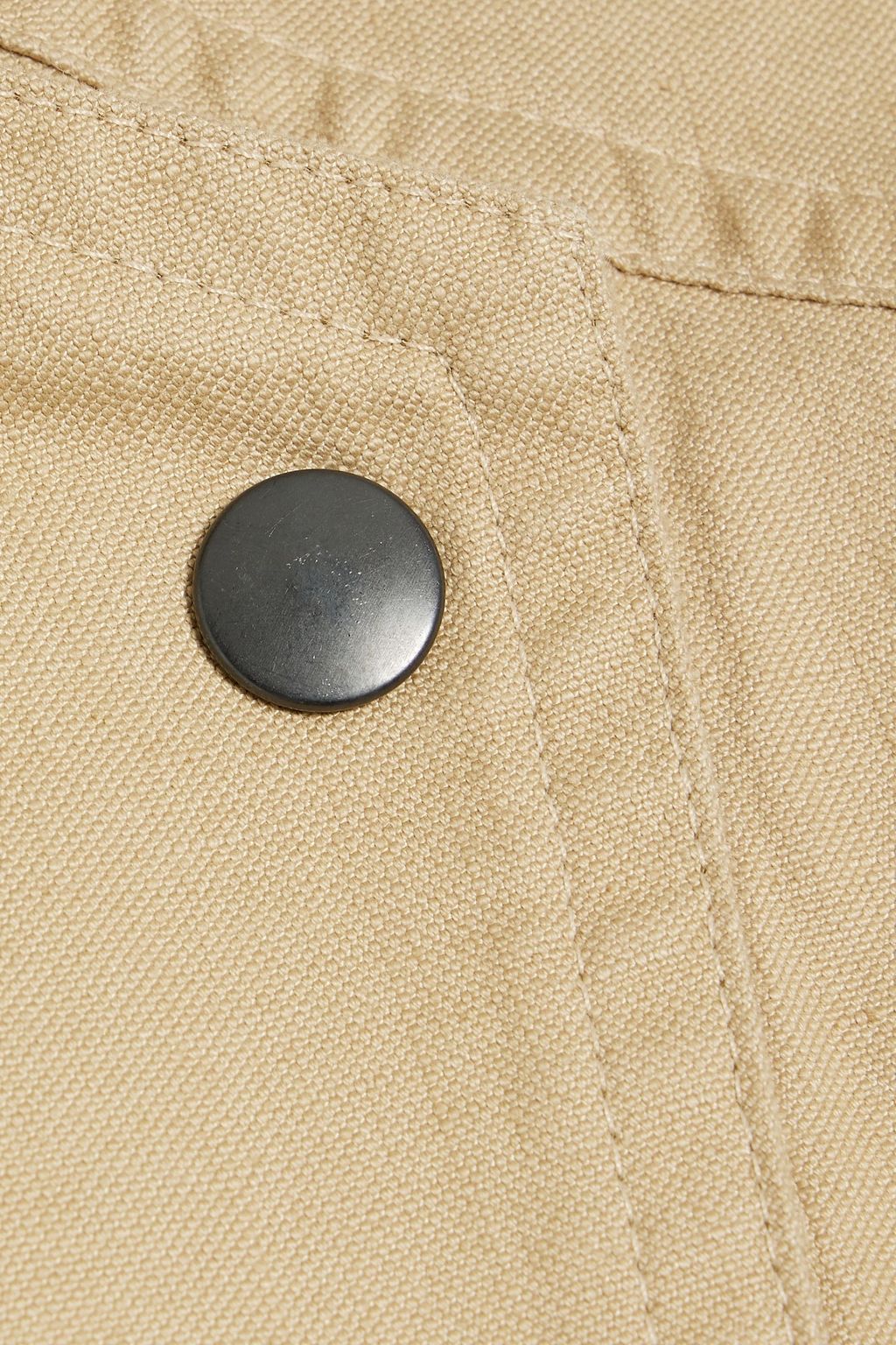 MARANT ÉTOILE Two-tone cotton and linen-blend canvas trench coat