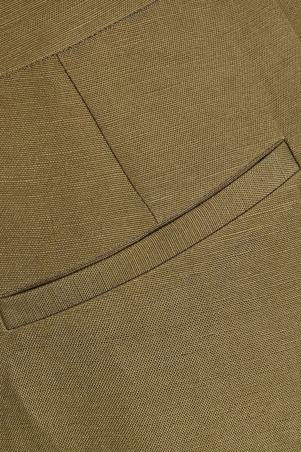 PAIGE Dallas linen-blend wide-leg pants