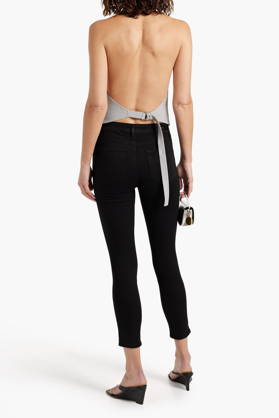 PAIGE VERDUGO CROPPED MID-RISE SKINNY JEANS