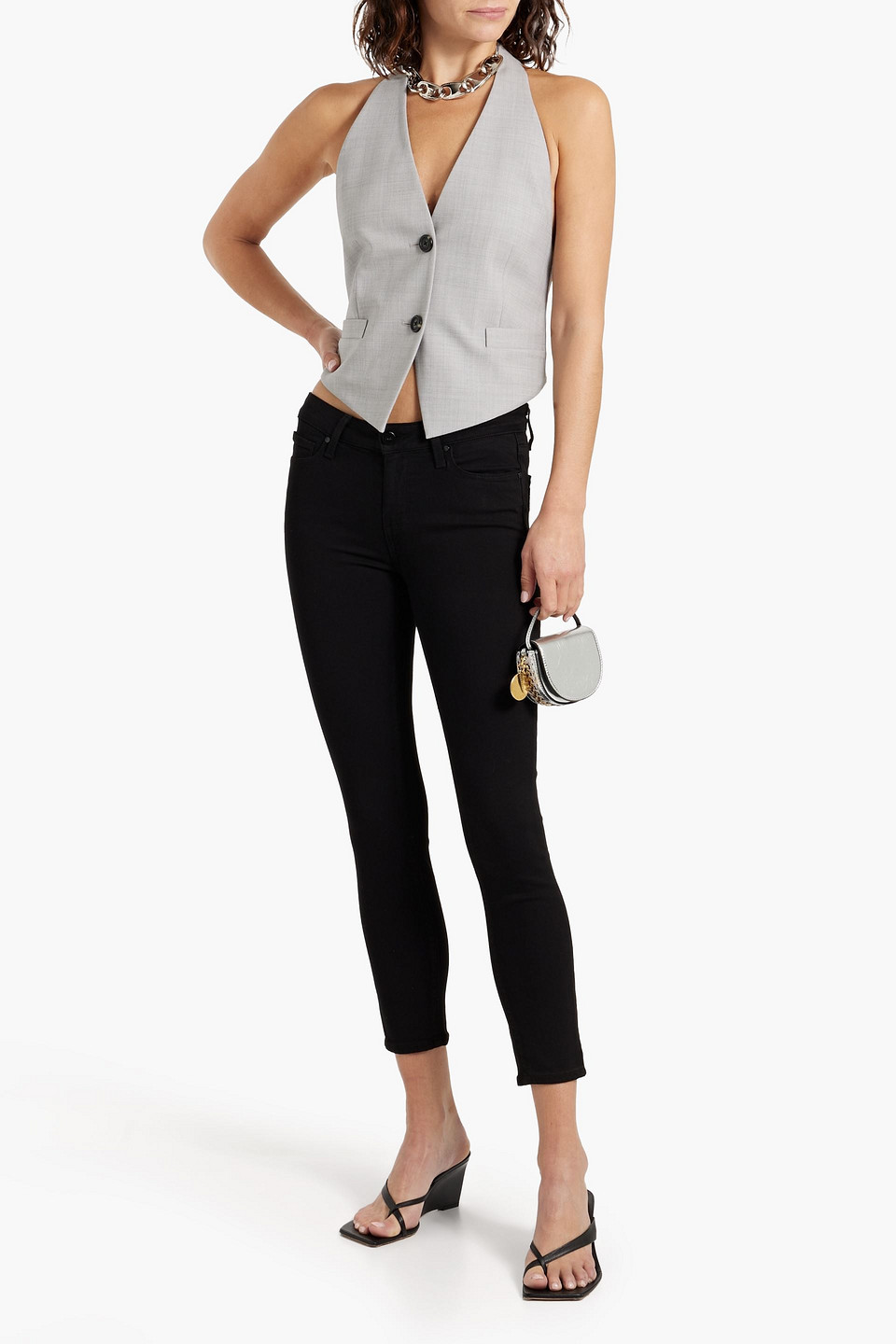 PAIGE VERDUGO CROPPED MID-RISE SKINNY JEANS