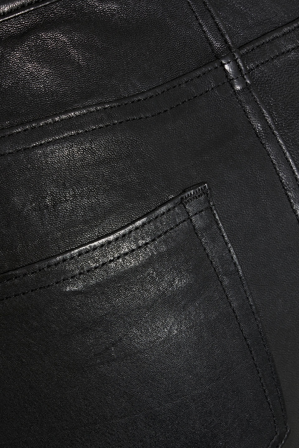 PAIGE VERDUGO LEATHER SKINNY PANTS