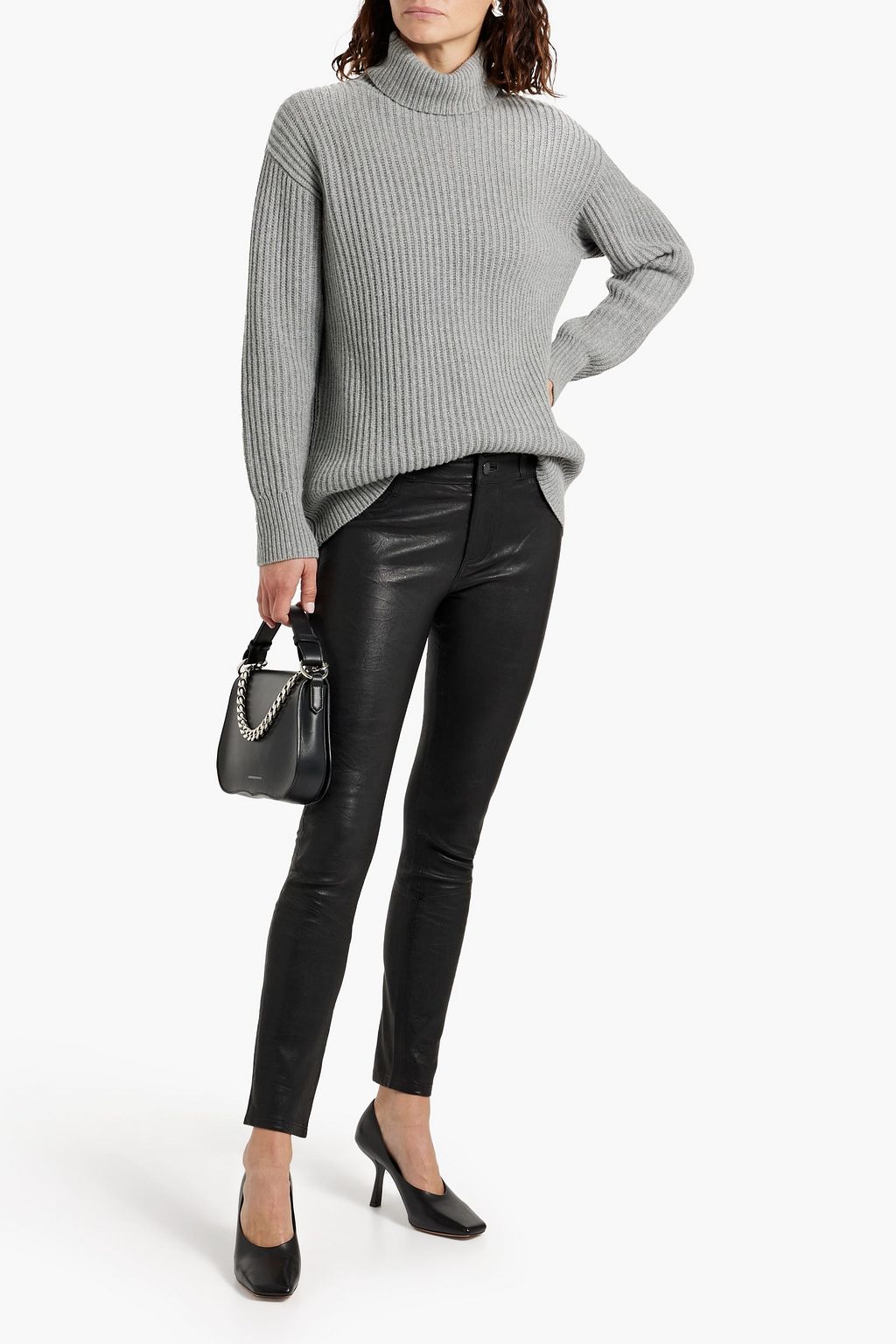 PAIGE Verdugo leather skinny pants
