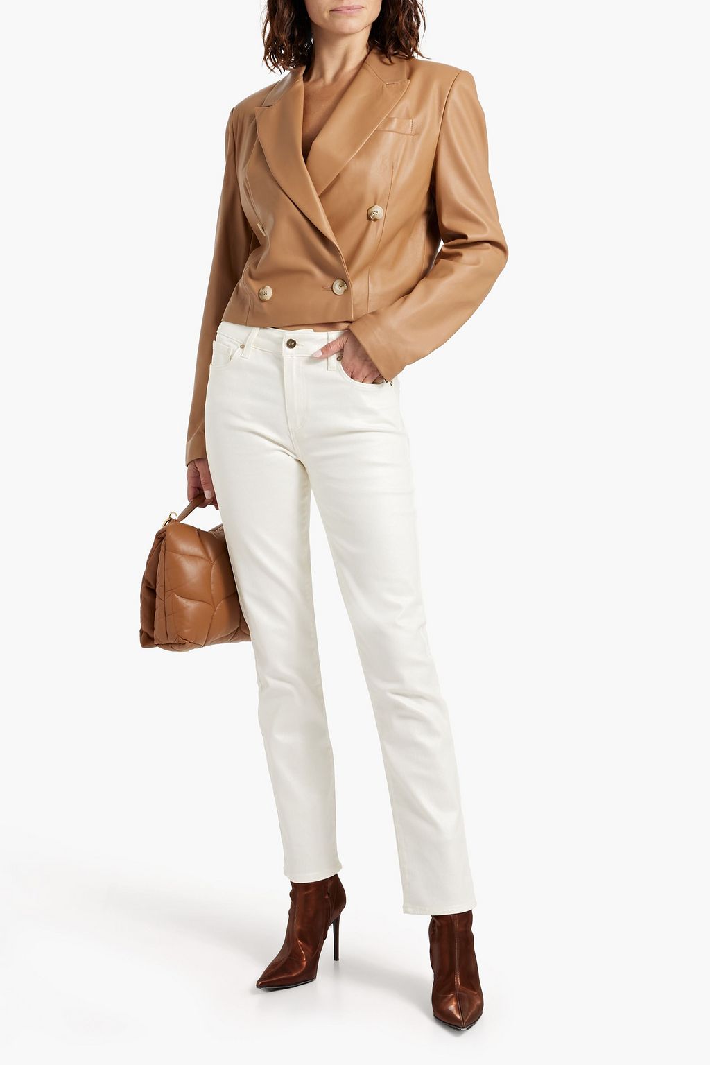 PAIGE Cindy high-rise straight-leg jeans