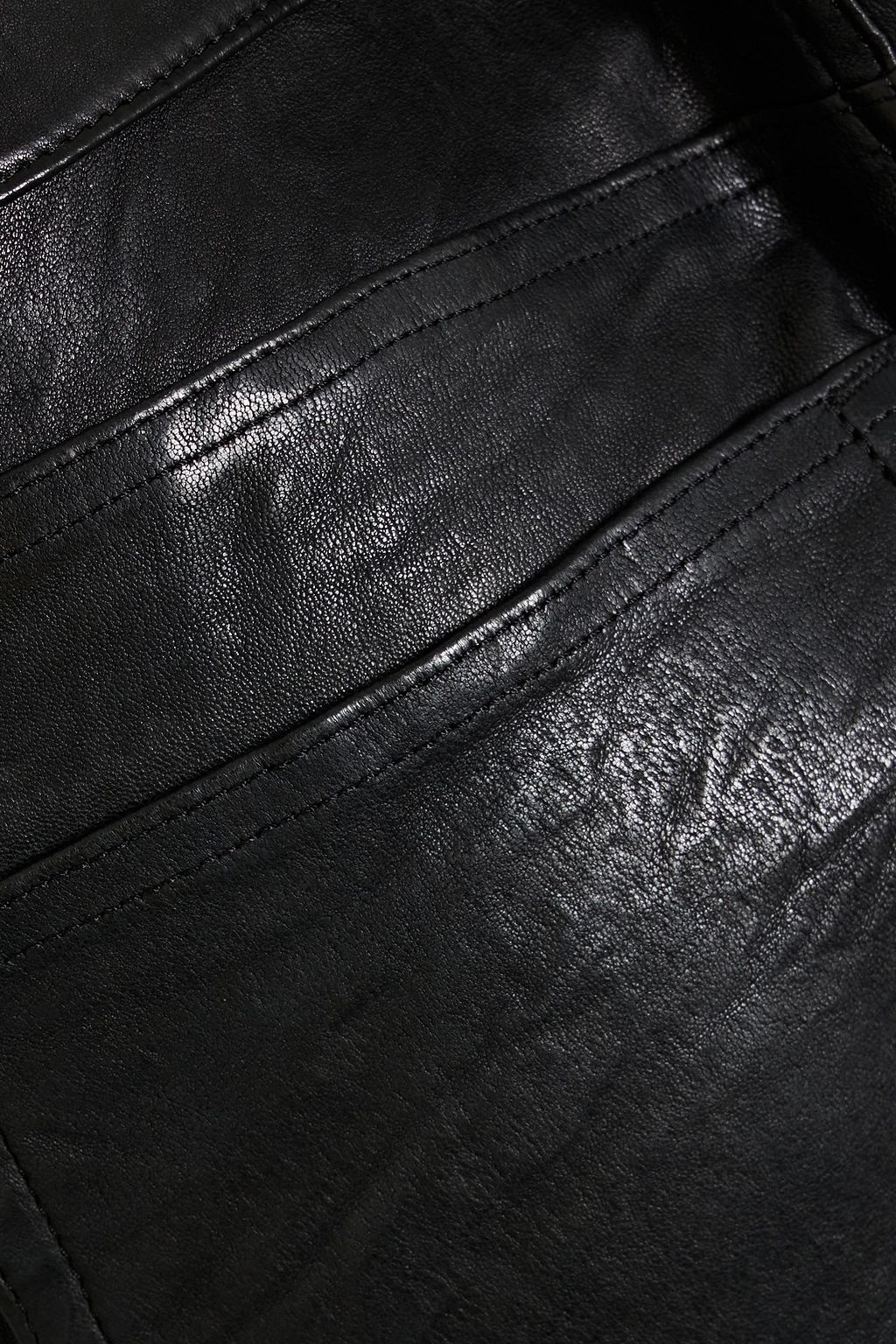 PAIGE Colette leather kick-flare pants