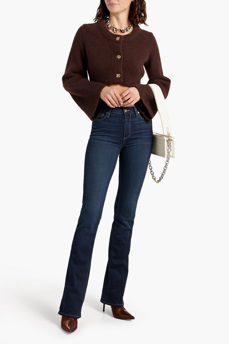 PAIGE MANHATTAN HIGH-RISE BOOTCUT JEANS