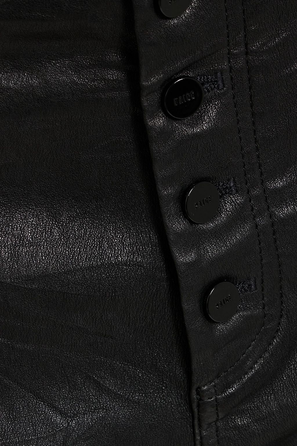 PAIGE Stella leather straight-leg pants