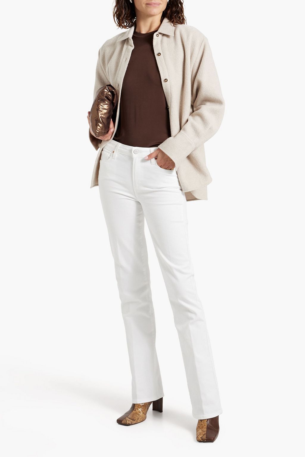 PAIGE Manhattan high-rise bootcut jeans