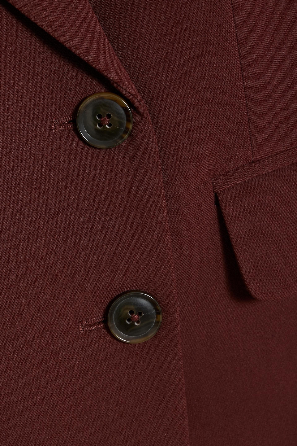 PAIGE MALBEC DOUBLE-BREASTED WOVEN BLAZER