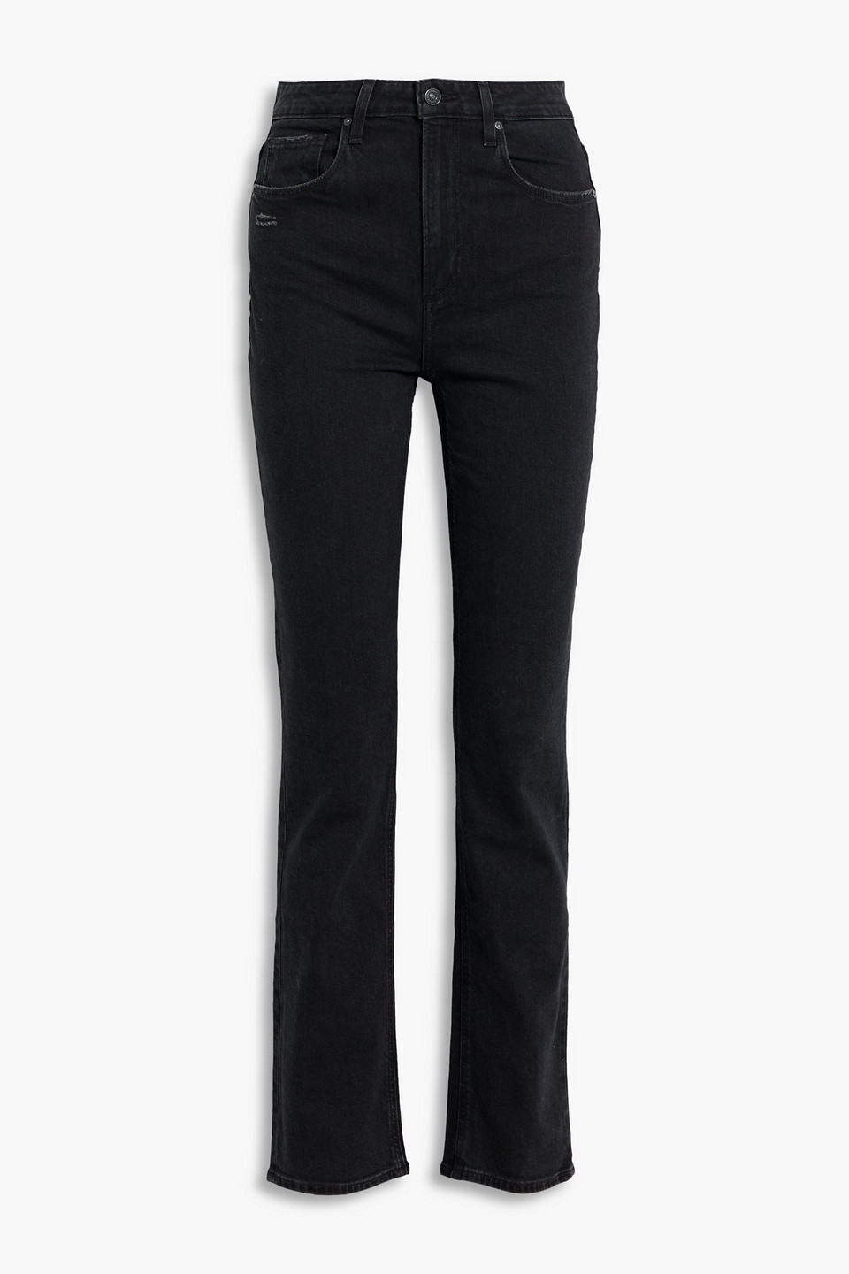 Paige Stella High-rise Slim-leg Jeans In Black