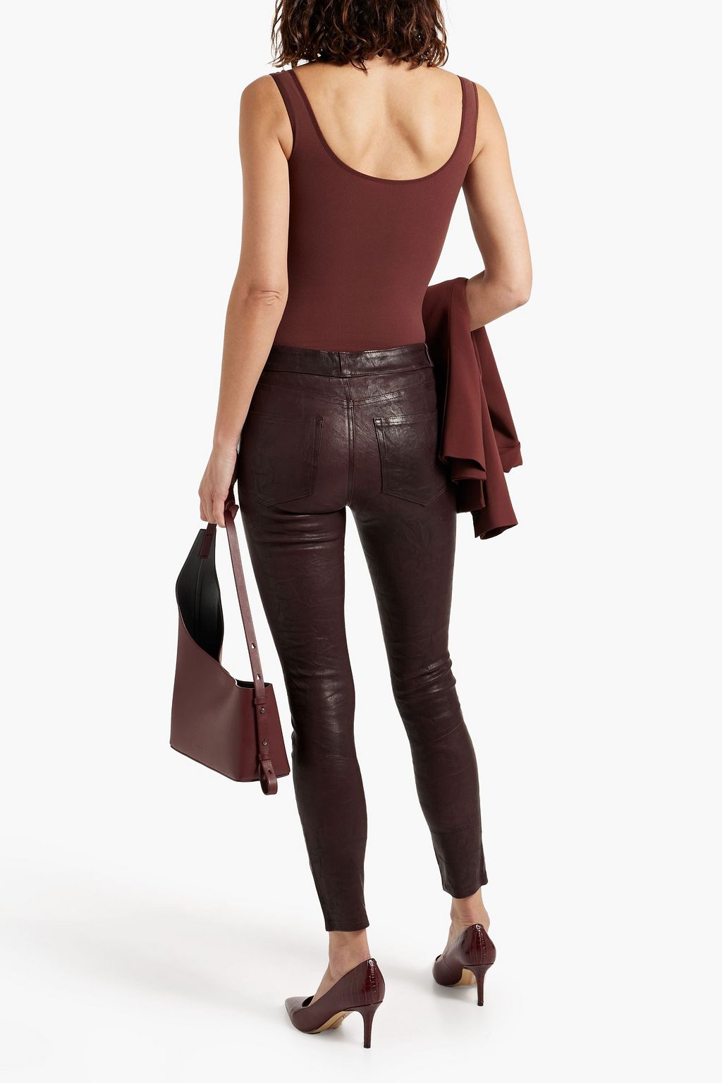 PAIGE Verdugo leather skinny pants