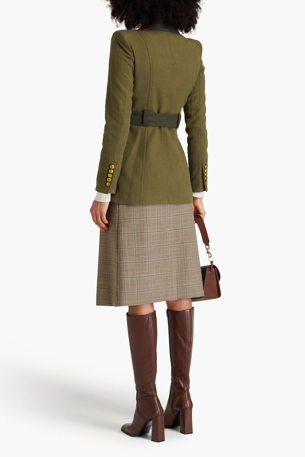VERONICA BEARD Sonoma two-tone cotton-blend canvas jacket