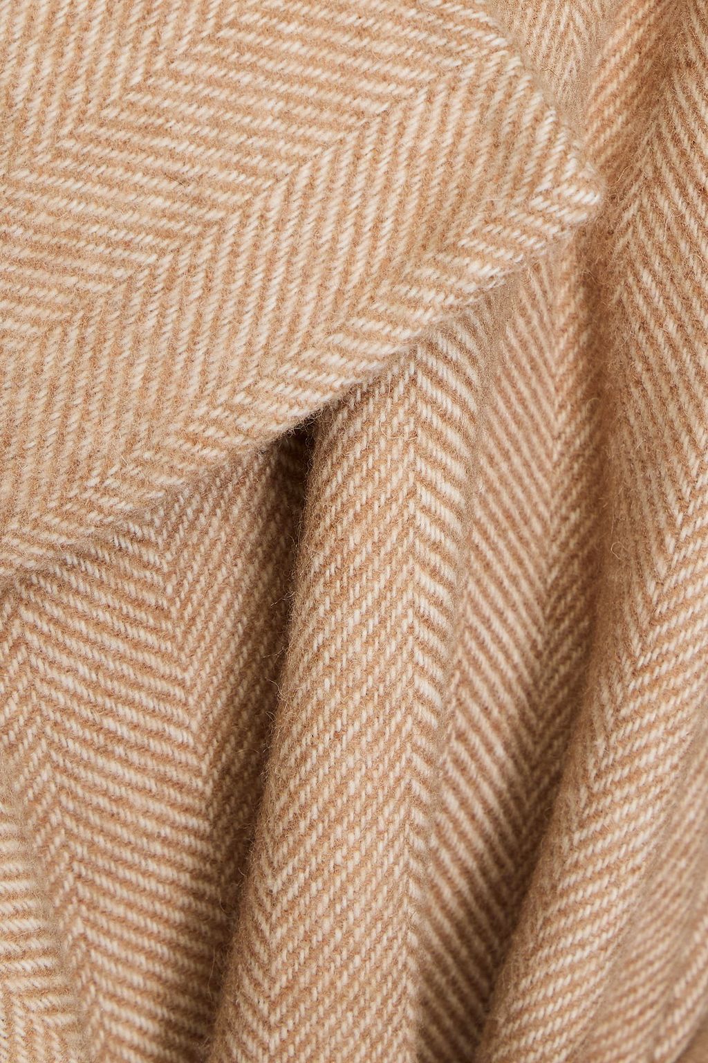 VERONICA BEARD Roberta herringbone wool-blend coat