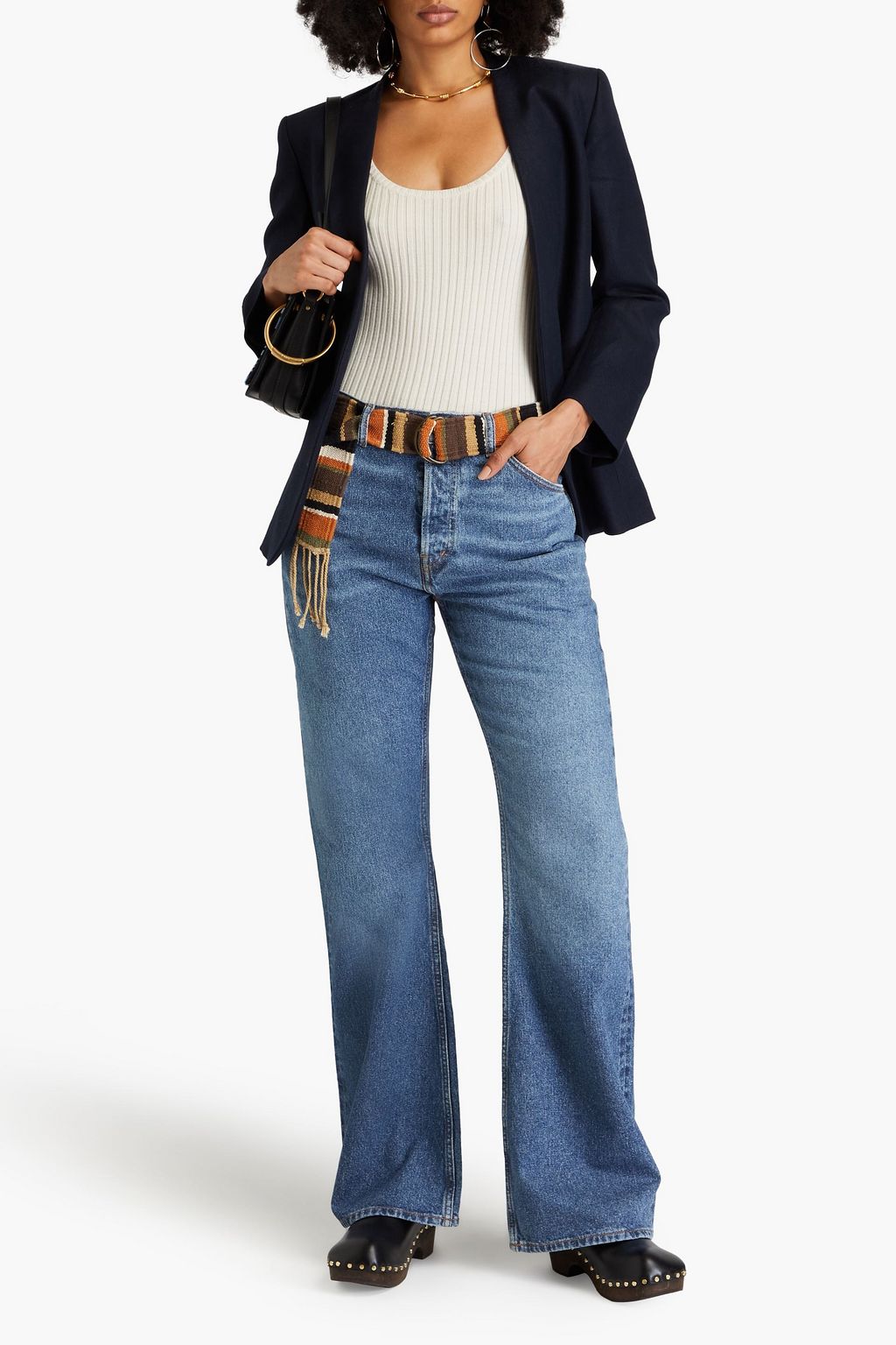 CHLOÉ جينز بأرجل مستقيمة وبخصر مرتفع